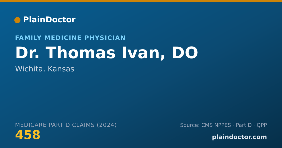Shareable card for Thomas Ivan, DO - Family Medicine Physician, Wichita, KS