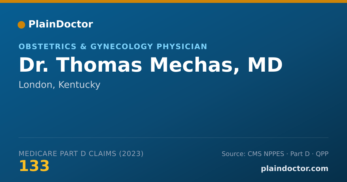 Shareable card for Thomas Mechas, MD - Obstetrics & Gynecology Physician, London, KY
