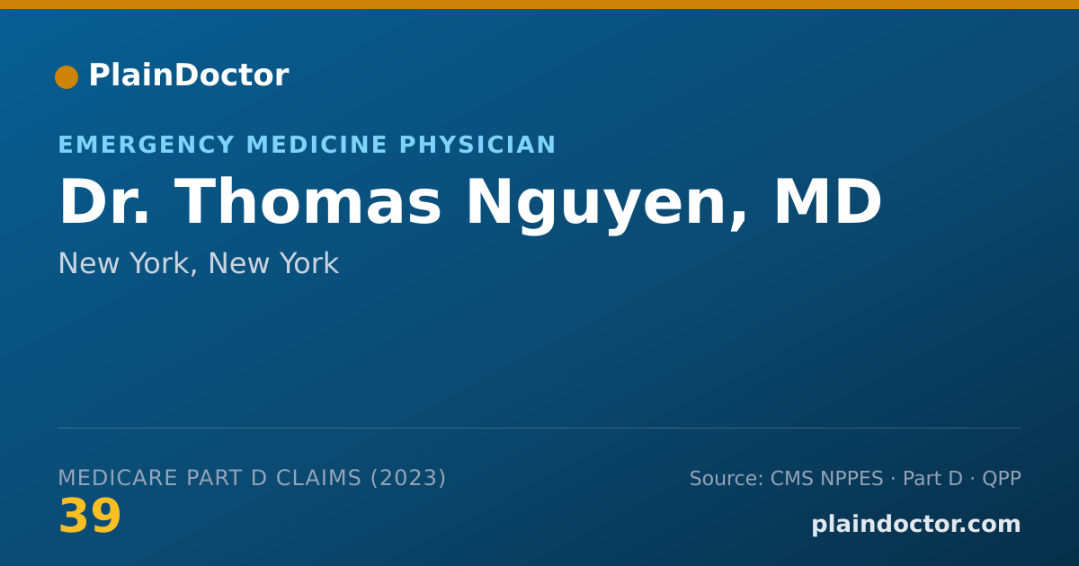Shareable card for Thomas Nguyen, MD - Emergency Medicine Physician, New York, NY