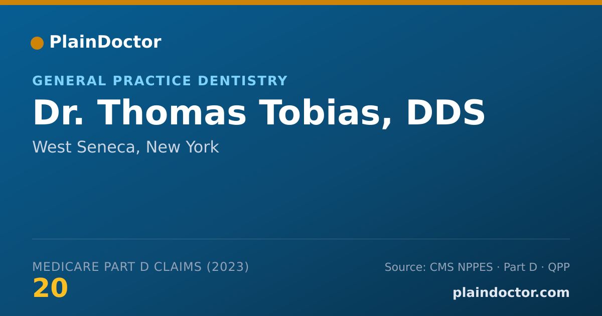 Shareable card for Thomas Tobias, DDS - General Practice Dentistry, West Seneca, NY
