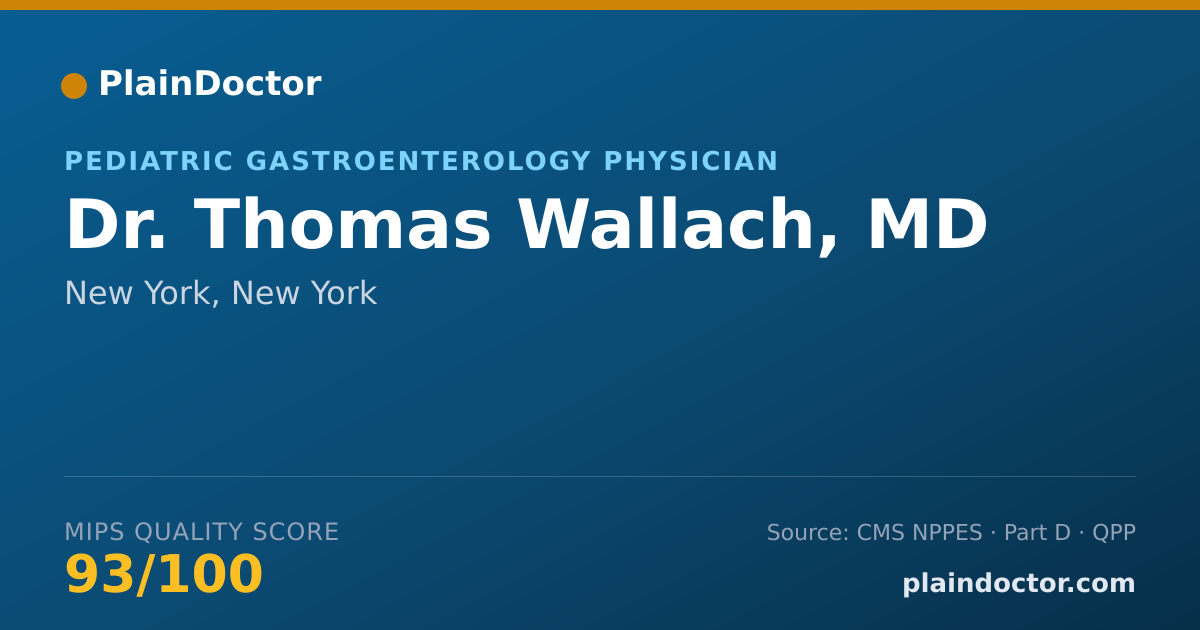Shareable card for Thomas Wallach, MD - Pediatrics Physician, New York, NY