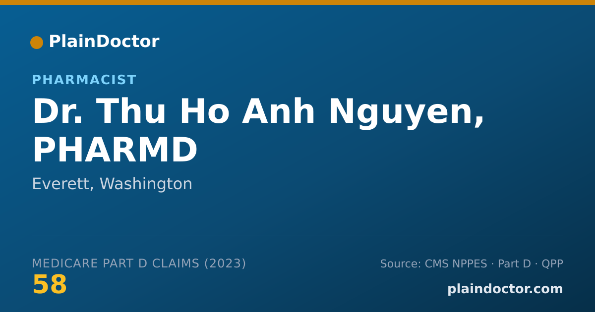 Shareable card for Thu Ho Anh Nguyen, PHARMD - Pharmacist, Everett, WA