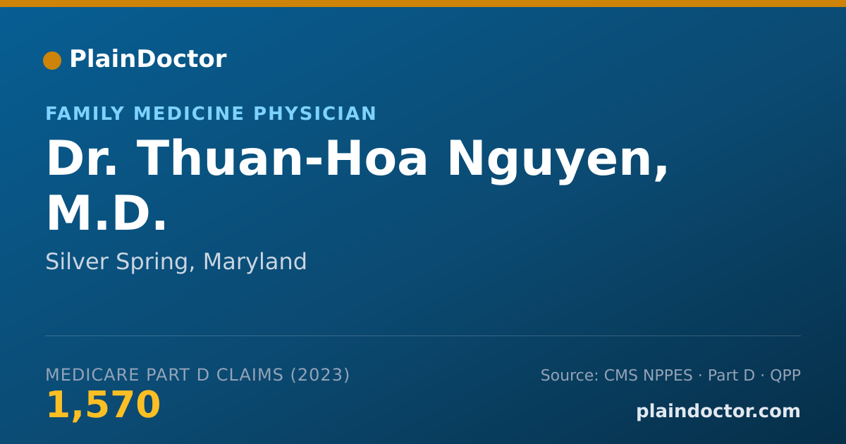 Shareable card for Thuan-Hoa Nguyen, M.D. - Family Medicine Physician, Silver Spring, MD
