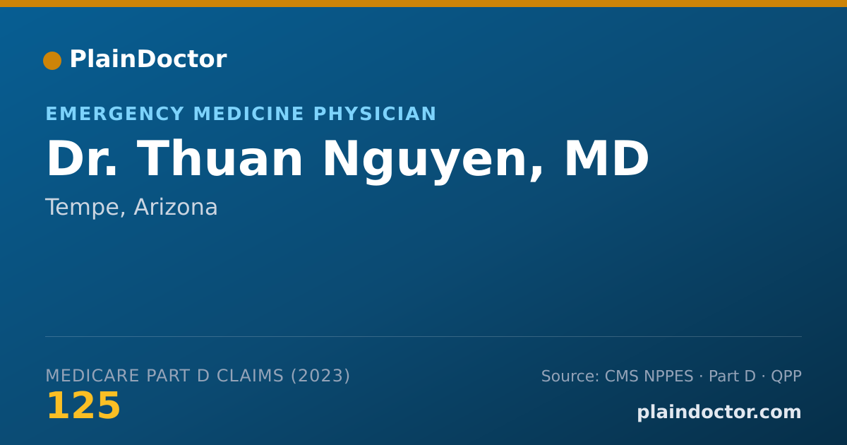 Shareable card for Thuan Nguyen, MD - Emergency Medicine Physician, Tempe, AZ