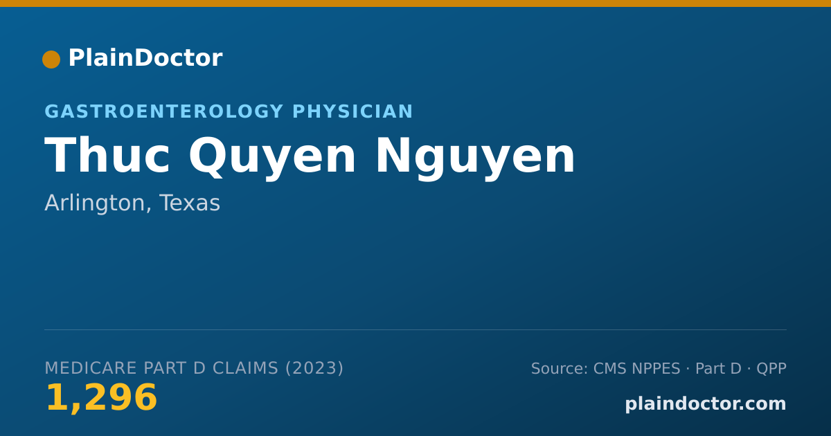 Shareable card for Thuc Quyen Nguyen - Gastroenterology Physician, Arlington, TX