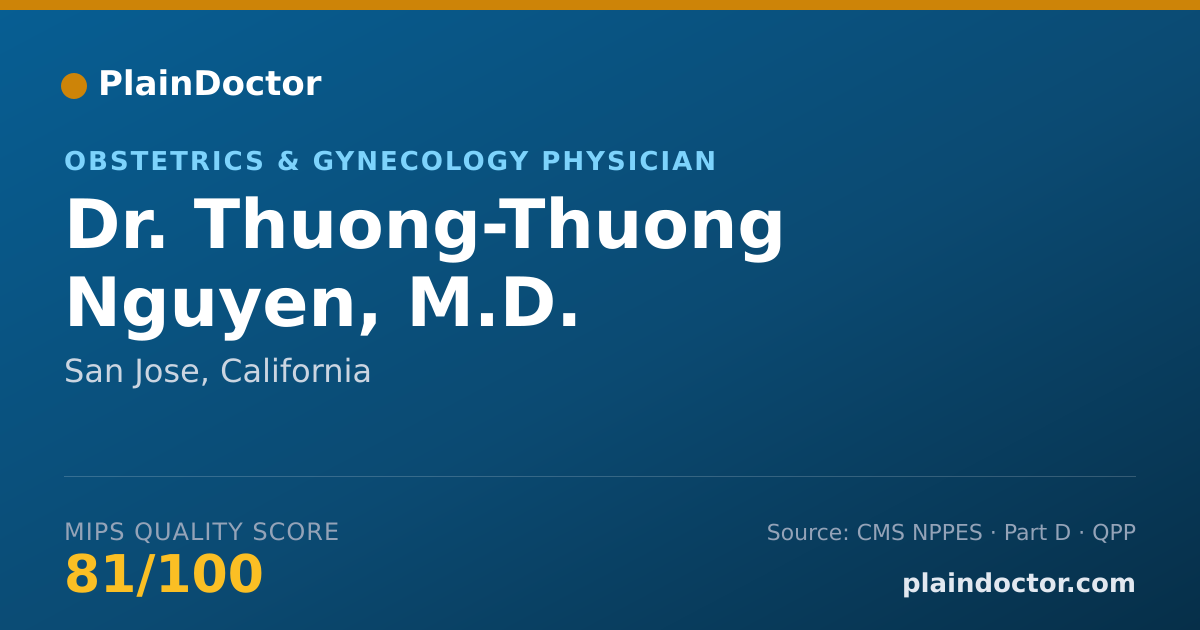 Shareable card for Thuong-Thuong Nguyen, M.D. - Obstetrics & Gynecology Physician, San Jose, CA