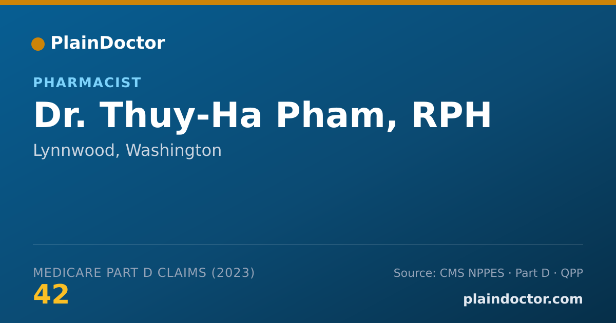 Shareable card for Thuy-Ha Pham, RPH - Pharmacist, Lynnwood, WA