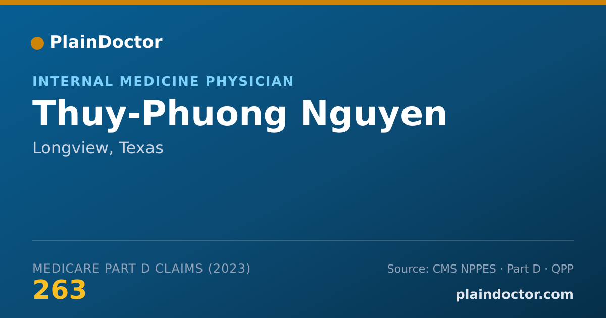 Shareable card for Thuy-Phuong Nguyen - Internal Medicine Physician, Longview, TX