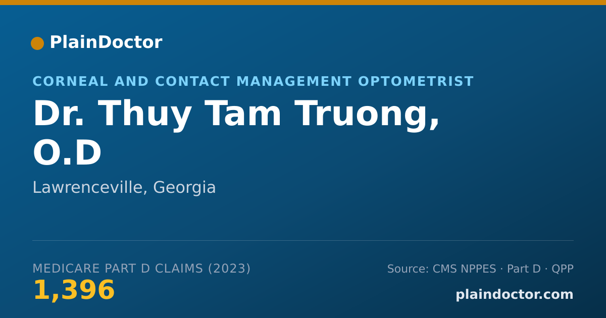 Shareable card for Thuy Tam Truong, O.D - Corneal and Contact Management Optometrist, Lawrenceville, GA