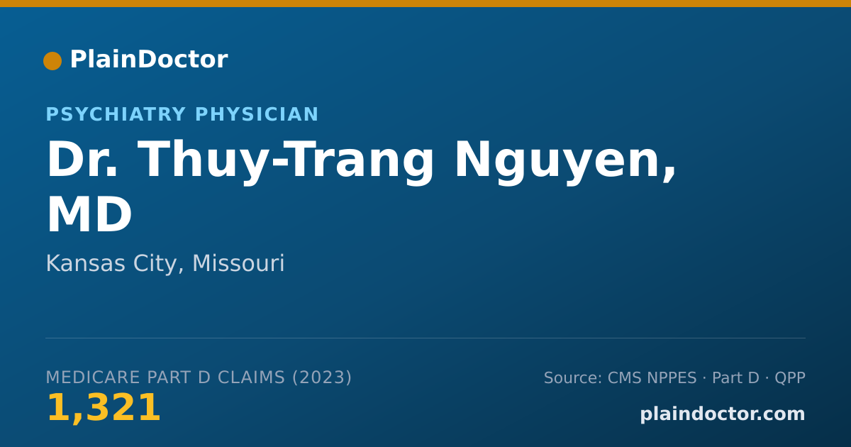 Shareable card for Thuy-Trang Nguyen, MD - Psychiatry Physician, Kansas City, MO