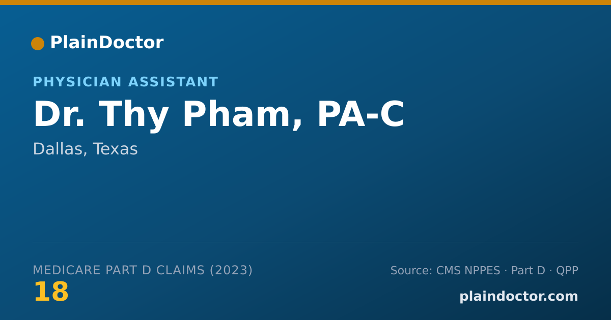 Shareable card for Thy Pham, PA-C - Physician Assistant, Dallas, TX
