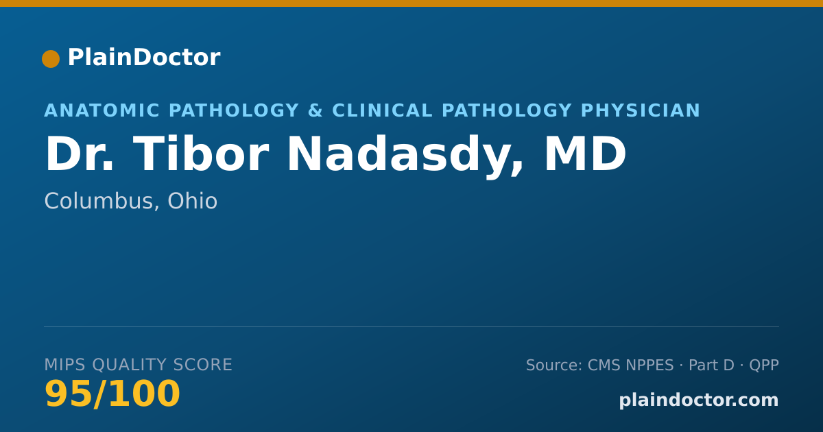 Shareable card for Tibor Nadasdy, MD - Anatomic Pathology & Clinical Pathology Physician, Columbus, OH
