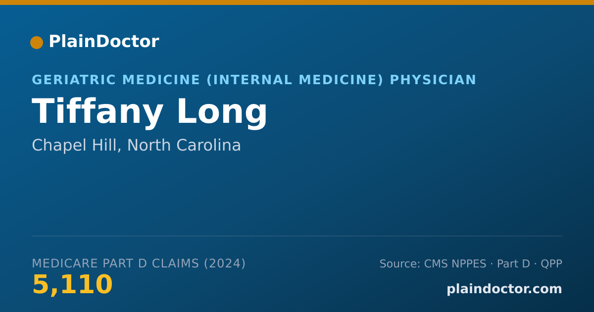 Shareable card for Tiffany Long - Geriatric Medicine (Internal Medicine) Physician, Chapel Hill, NC