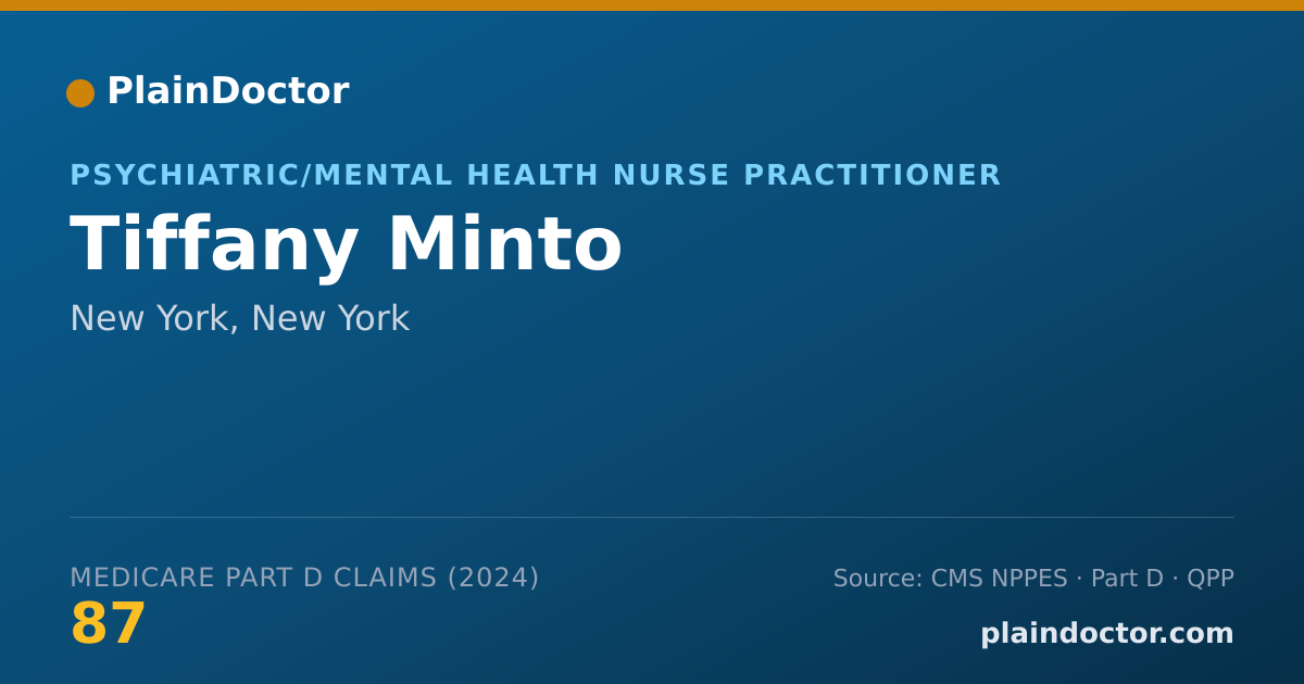 Shareable card for Tiffany Minto - Registered Nurse, New York, NY