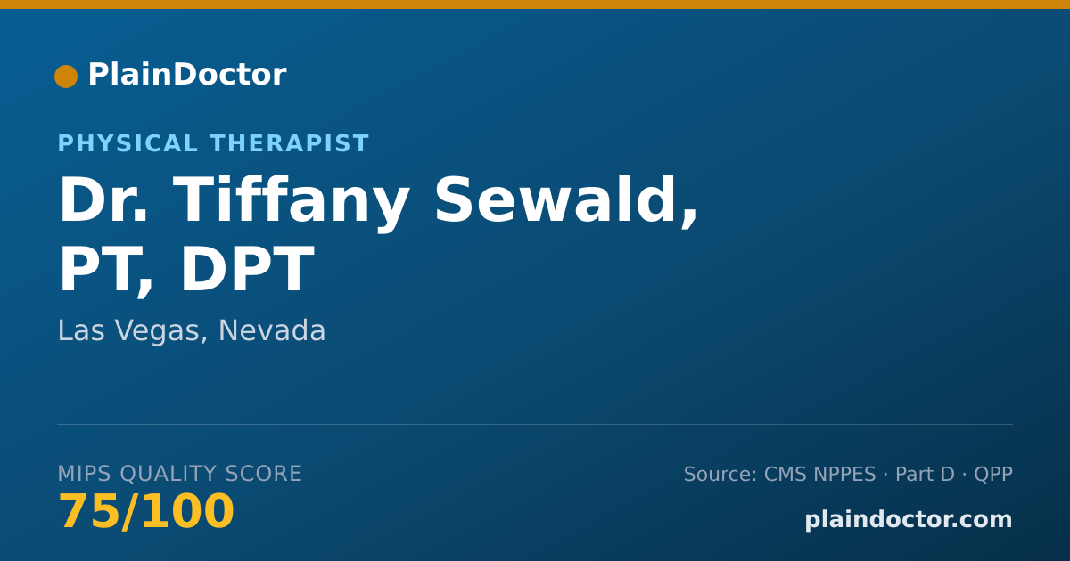 Shareable card for Tiffany Sewald, PT, DPT - Physical Therapist, Las Vegas, NV