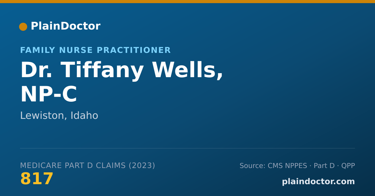 Shareable card for Tiffany Wells, NP-C - Family Nurse Practitioner, Lewiston, ID