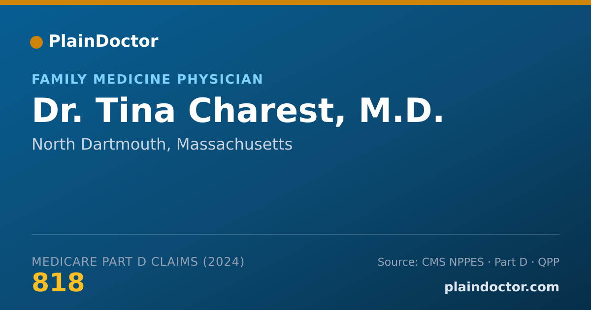 Shareable card for Tina Charest, M.D. - Family Medicine Physician, North Dartmouth, MA