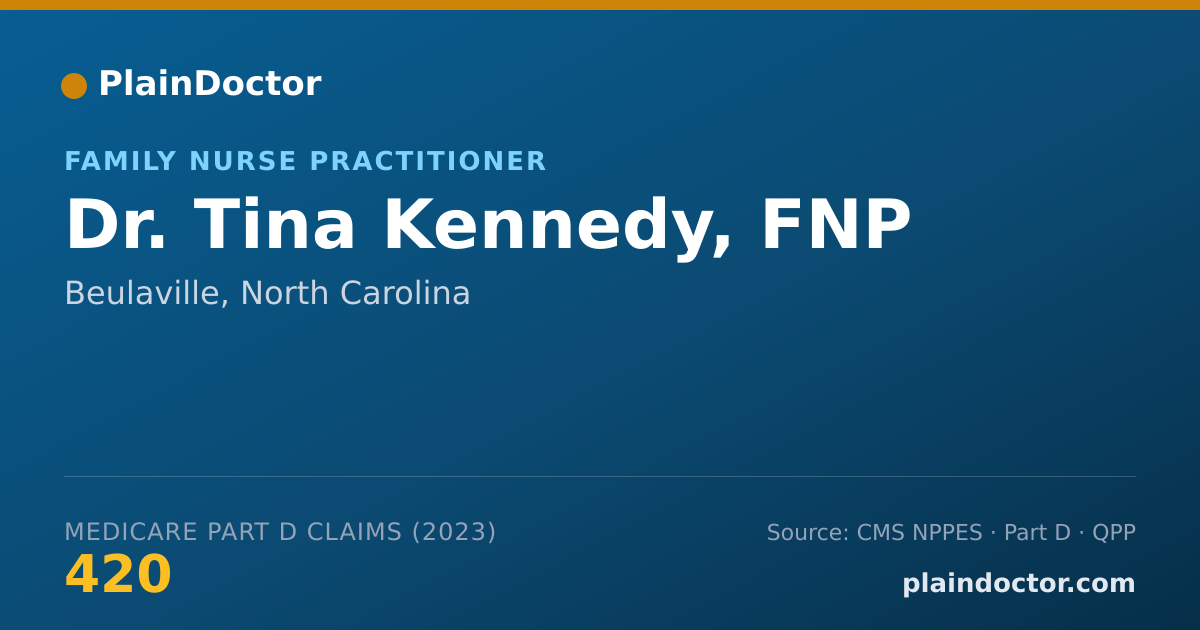 Shareable card for Tina Kennedy, FNP - Family Nurse Practitioner, Beulaville, NC