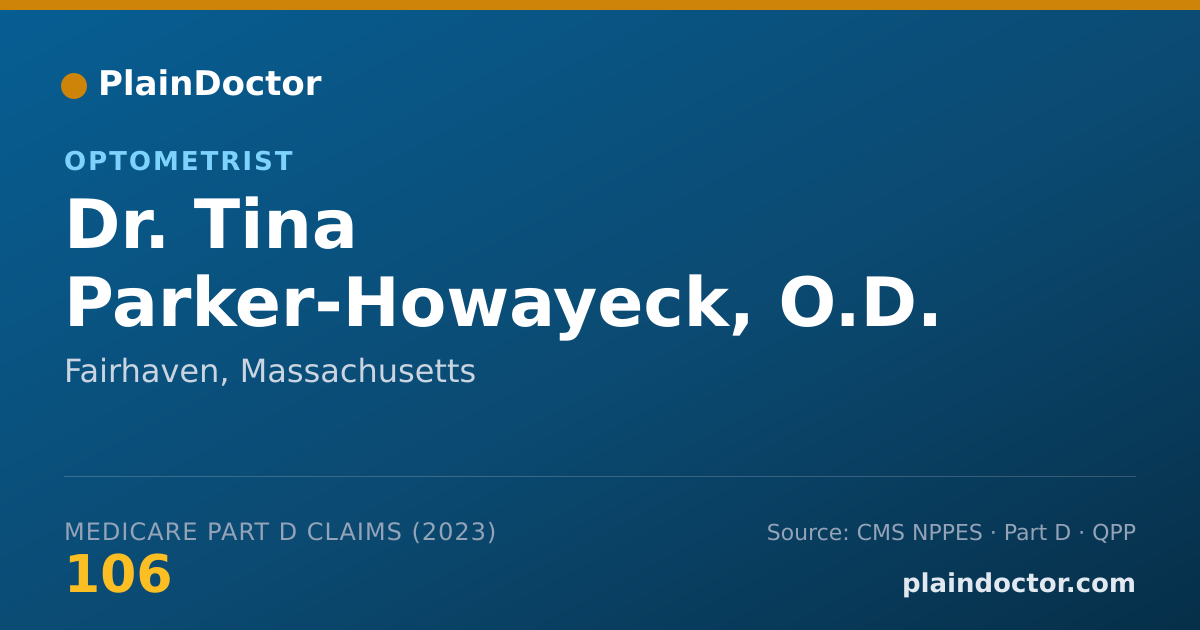 Shareable card for Tina Parker-Howayeck, O.D. - Optometrist, Fairhaven, MA