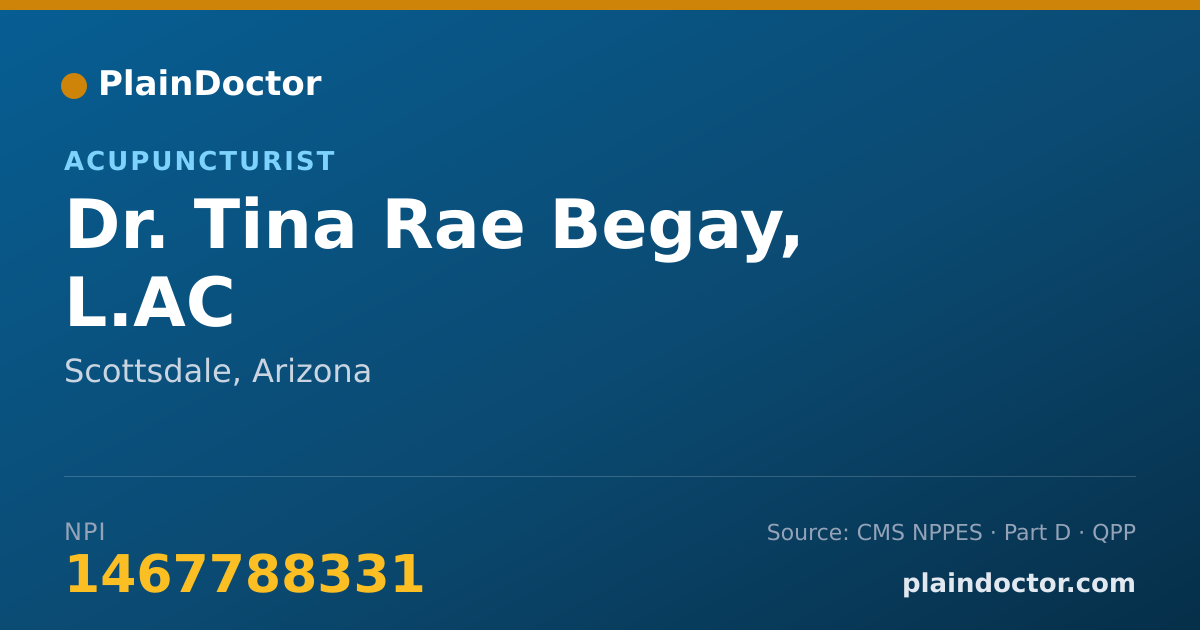 Shareable card for Tina Rae Begay, L.AC - Acupuncturist, Scottsdale, AZ