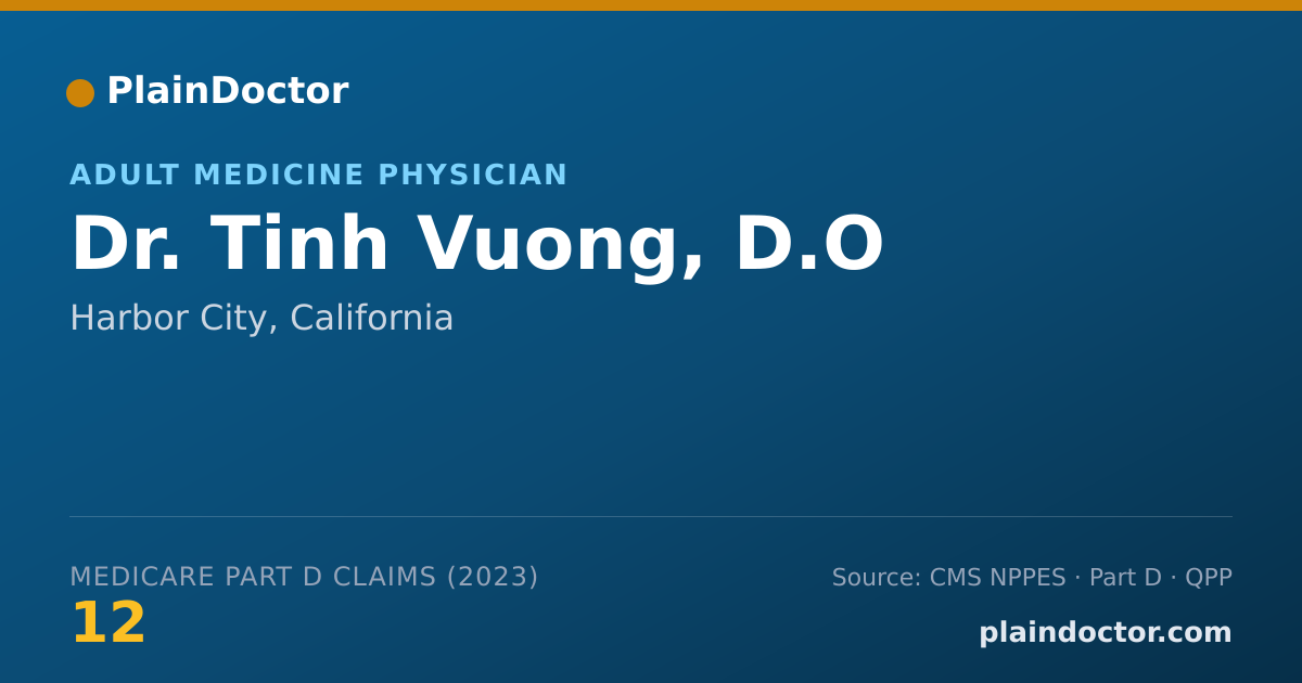 Shareable card for Tinh Vuong, D.O - Adult Medicine Physician, Harbor City, CA
