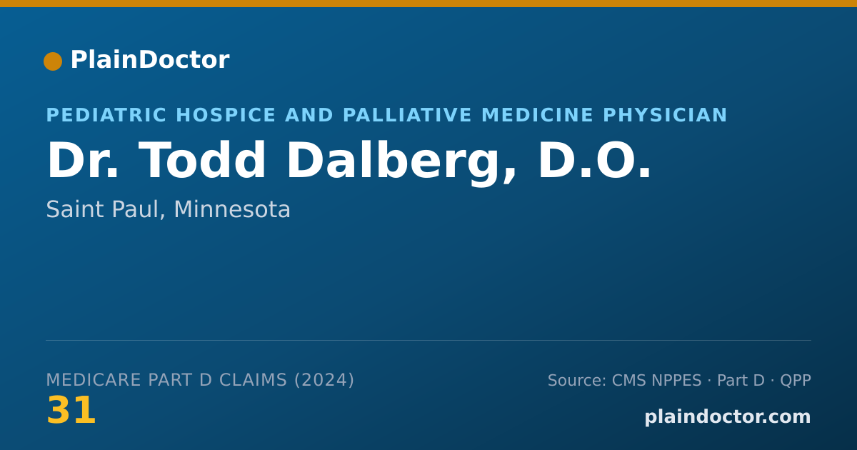 Shareable card for Todd Dalberg, D.O. - Pediatric Hospice and Palliative Medicine Physician, Saint Paul, MN