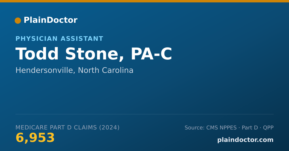 Shareable card for Todd Stone, PA-C - Physician Assistant, Hendersonville, NC