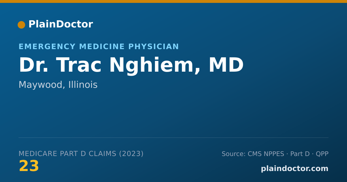 Shareable card for Trac Nghiem, MD - Emergency Medicine Physician, Maywood, IL