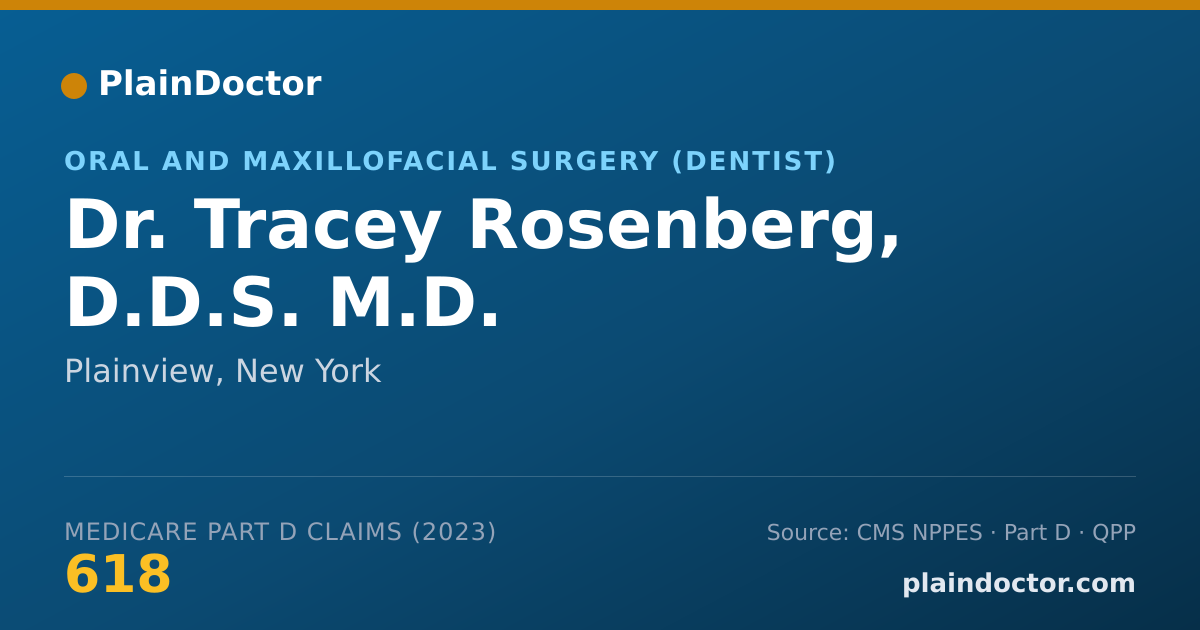 Shareable card for Tracey Rosenberg, D.D.S.   M.D. - Oral and Maxillofacial Surgery (Dentist), Plainview, NY