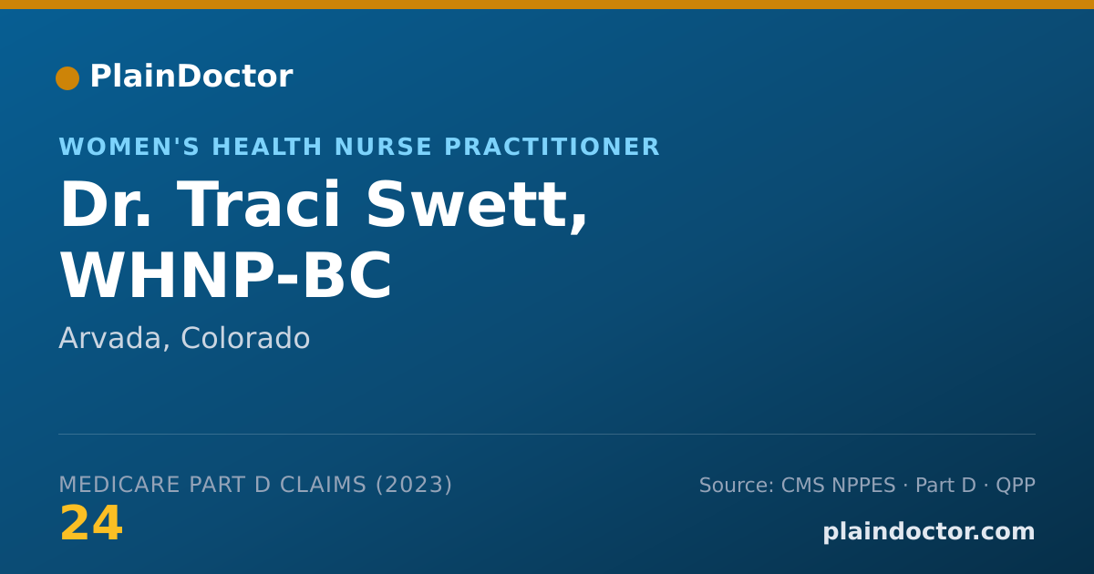 Shareable card for Traci Swett, WHNP-BC - Women's Health Nurse Practitioner, Arvada, CO