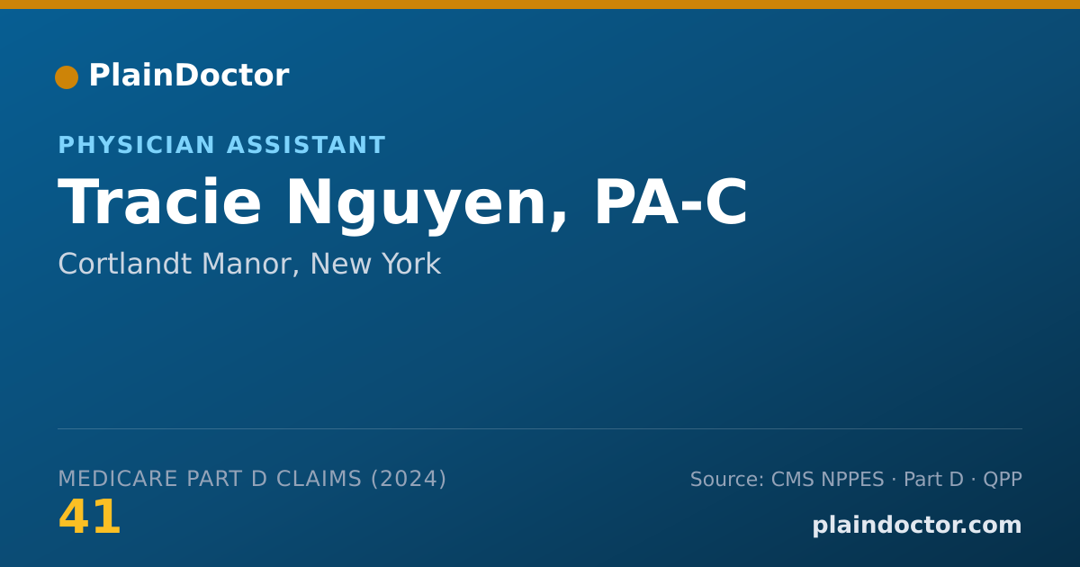 Shareable card for Tracie Nguyen, PA-C - Physician Assistant, Cortlandt Manor, NY
