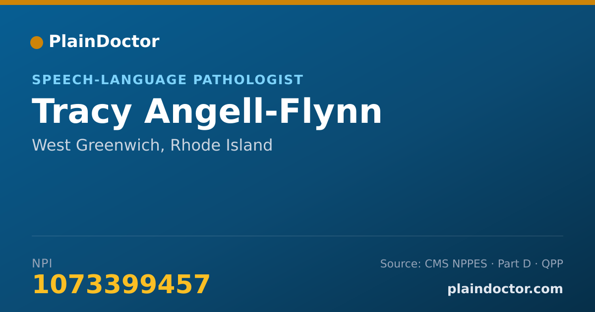 Shareable card for Tracy Angell-Flynn - Speech-Language Pathologist, West Greenwich, RI