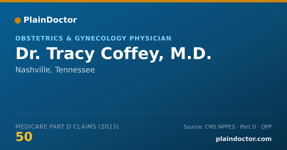 Shareable card for Tracy Coffey, M.D. - Obstetrics & Gynecology Physician, Nashville, TN