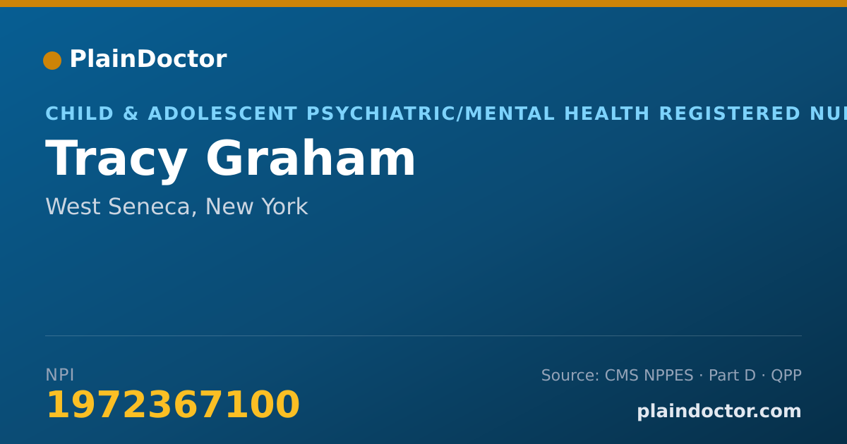 Shareable card for Tracy Graham - Child & Adolescent Psychiatric/Mental Health Registered Nurse, West Seneca, NY