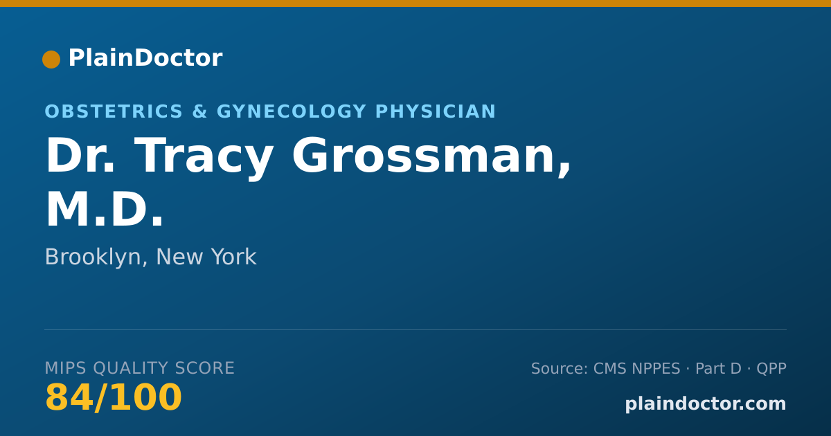 Shareable card for Tracy Grossman, M.D. - Obstetrics & Gynecology Physician, Brooklyn, NY