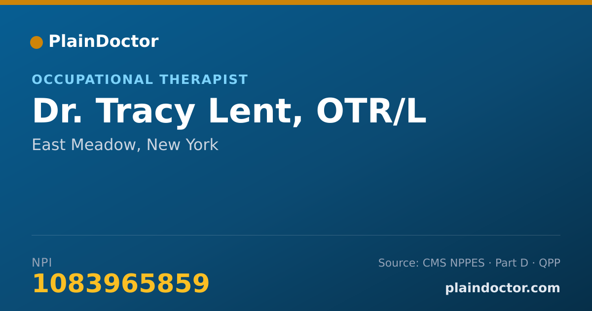Shareable card for Tracy Lent, OTR/L - Occupational Therapist, East Meadow, NY