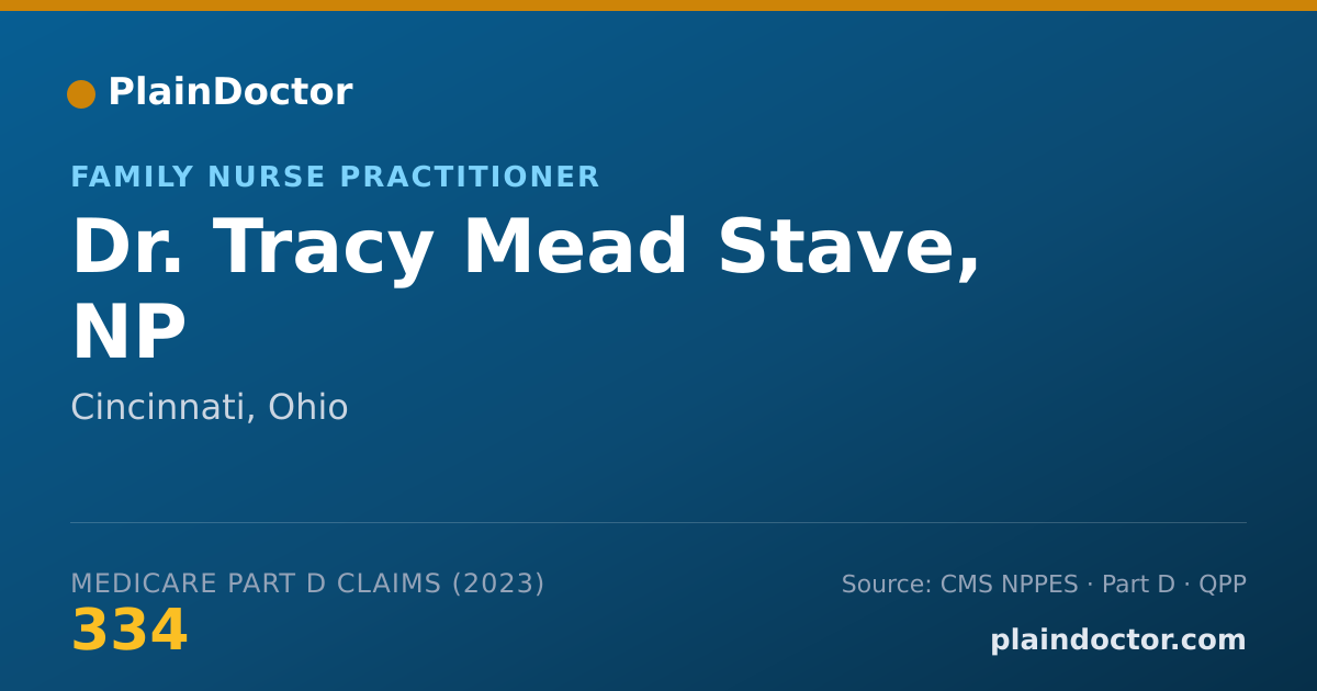 Shareable card for Tracy Mead Stave, NP - Family Nurse Practitioner, Cincinnati, OH