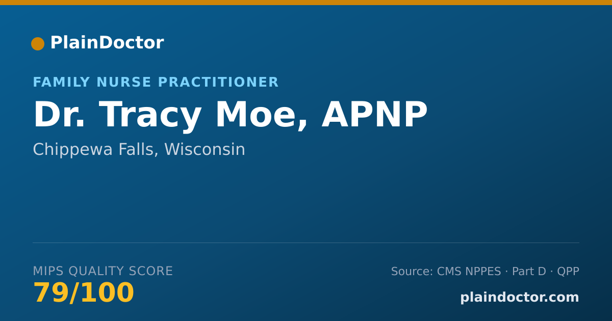 Shareable card for Tracy Moe, APNP - Family Nurse Practitioner, Chippewa Falls, WI