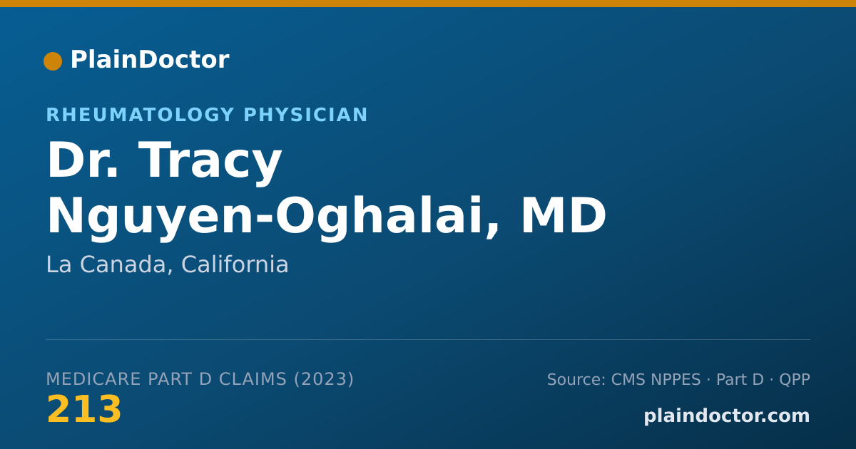 Shareable card for Tracy Nguyen-Oghalai, MD - Rheumatology Physician, La Canada, CA