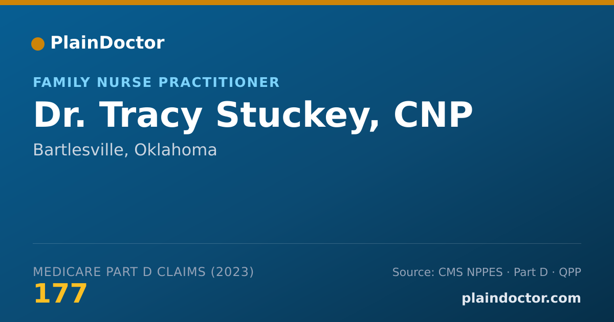 Shareable card for Tracy Stuckey, CNP - Family Nurse Practitioner, Bartlesville, OK