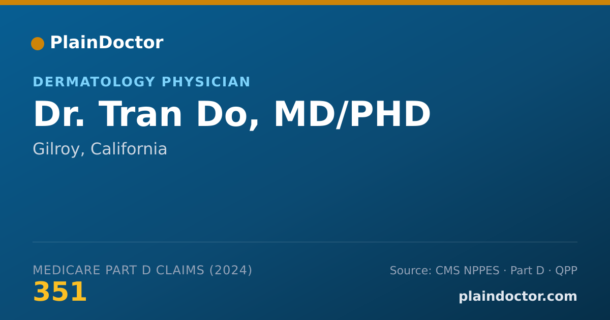 Shareable card for Tran Do, MD/PHD - Dermatology Physician, Gilroy, CA