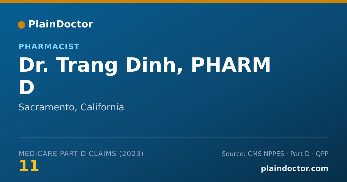 Shareable card for Trang Dinh, PHARM D - Pharmacist, Sacramento, CA