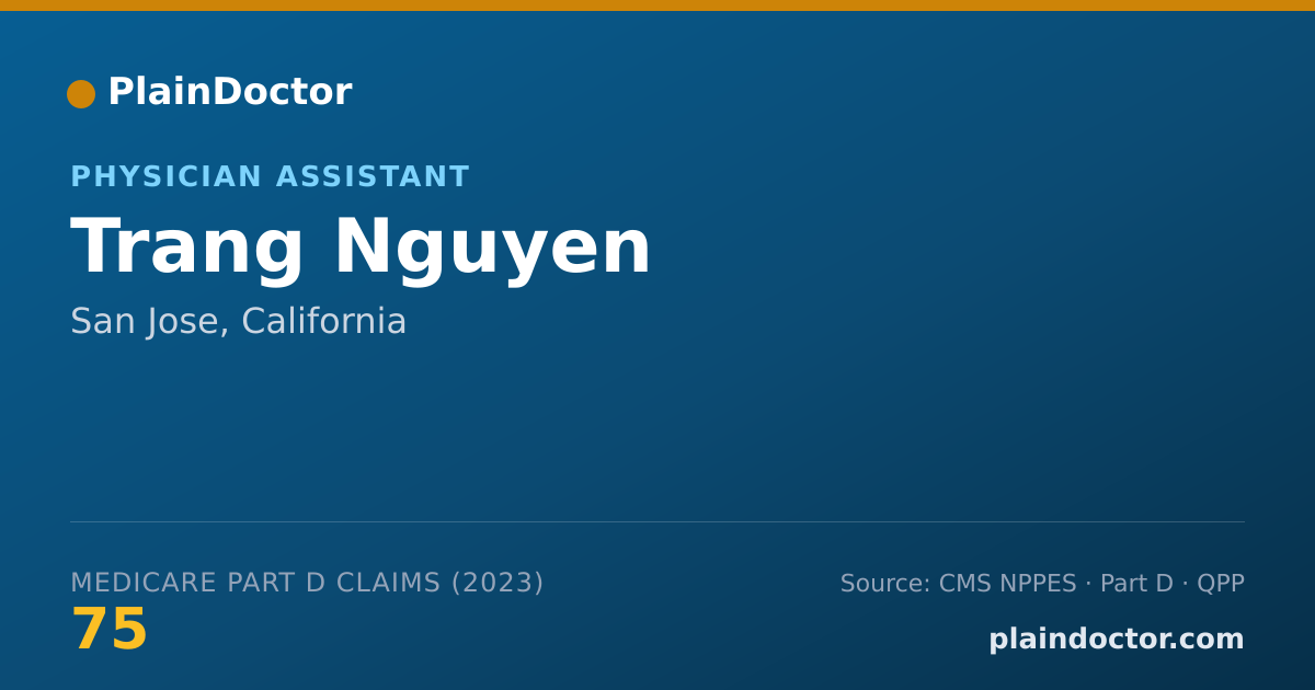 Shareable card for Trang Nguyen - Physician Assistant, San Jose, CA