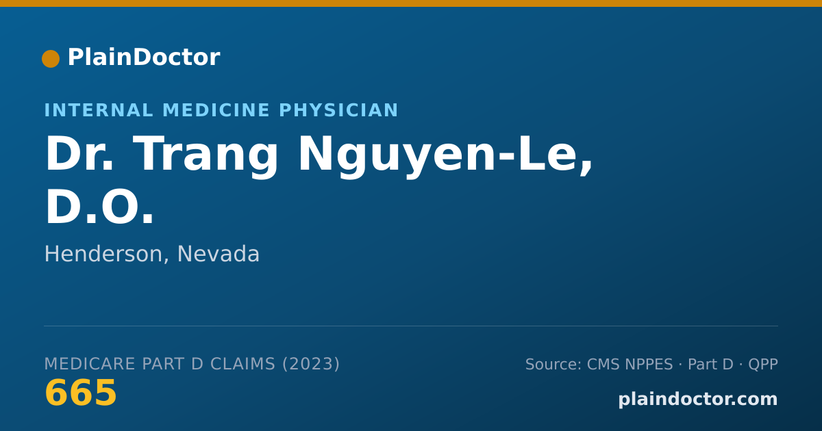 Shareable card for Trang Nguyen-Le, D.O. - Internal Medicine Physician, Henderson, NV