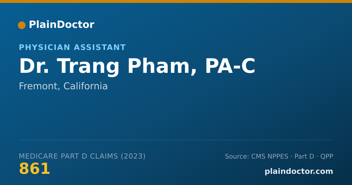 Shareable card for Trang Pham, PA-C - Physician Assistant, Fremont, CA