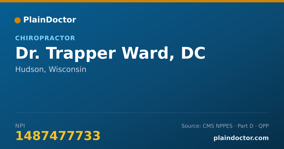 Shareable card for Trapper Ward, DC - Chiropractor, Hudson, WI