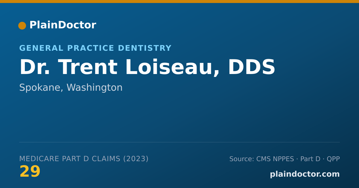 Shareable card for Trent Loiseau, DDS - General Practice Dentistry, Spokane, WA