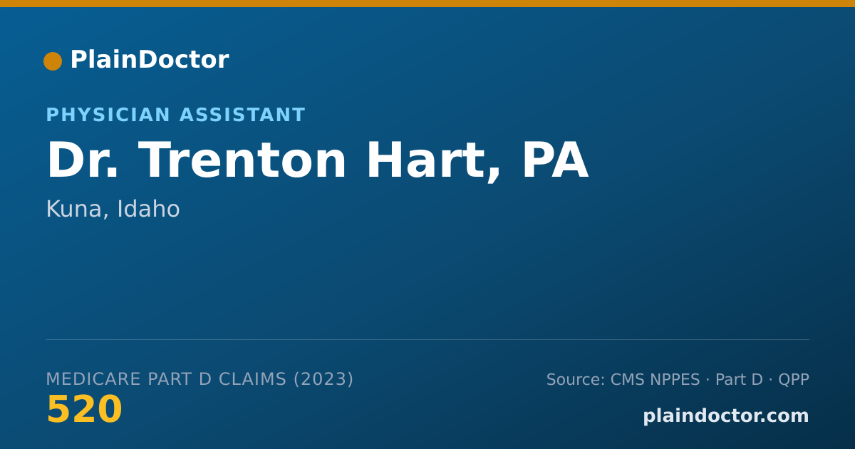 Shareable card for Trenton Hart, PA - Physician Assistant, Kuna, ID