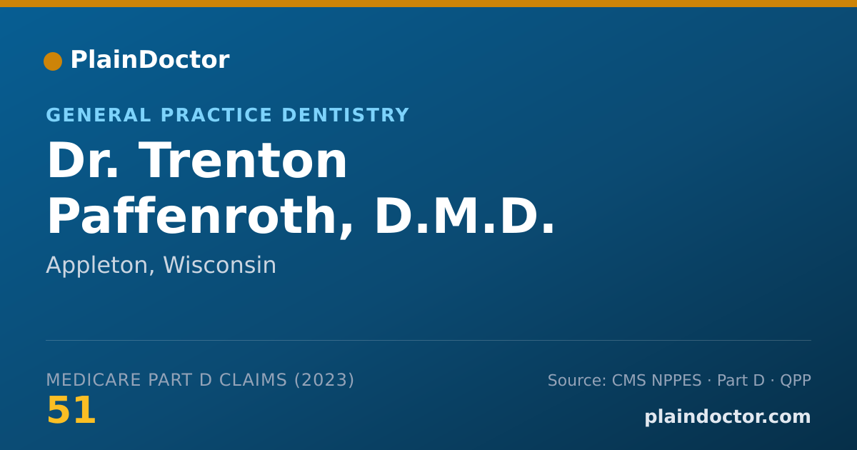 Shareable card for Trenton Paffenroth, D.M.D. - General Practice Dentistry, Appleton, WI