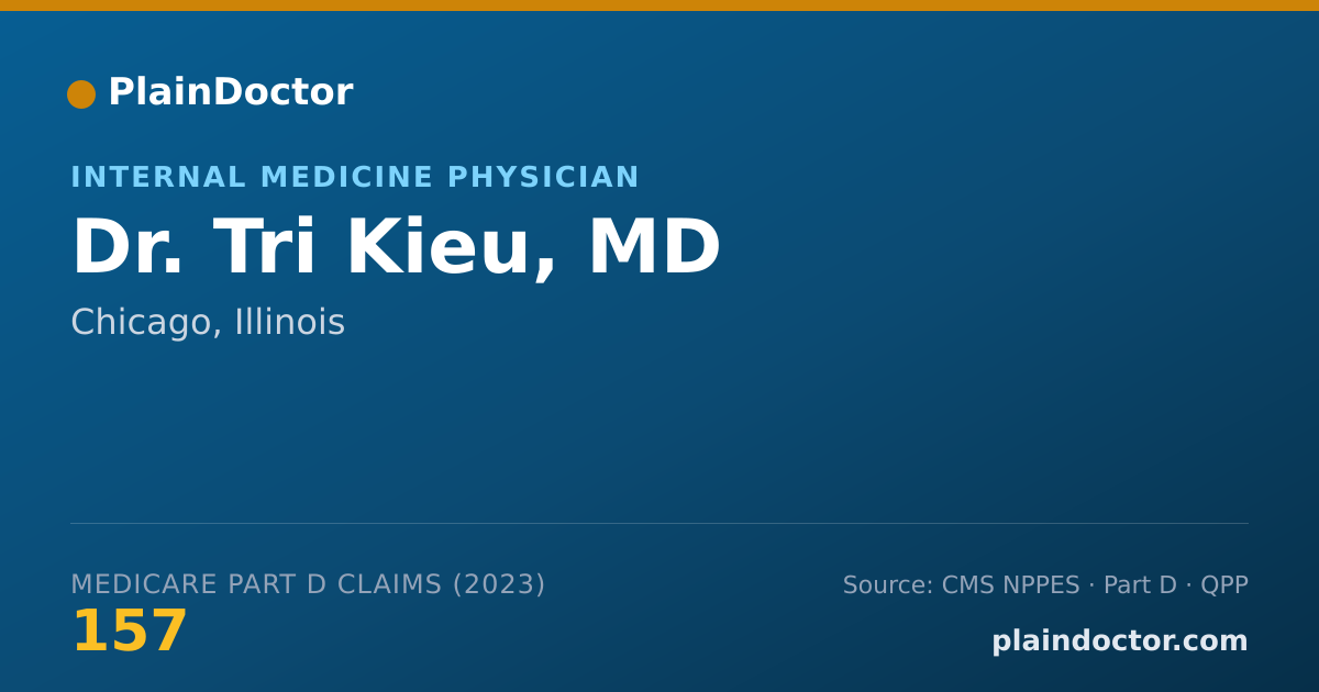 Shareable card for Tri Kieu, MD - Internal Medicine Physician, Chicago, IL